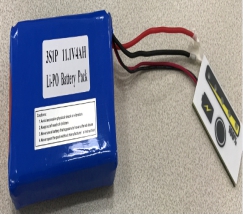 3S1P 11.1V 4Ah Li-Polymer Battery Pack