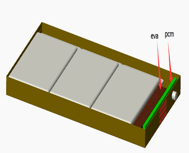 3S1P 11.1V 800mAh Li-polymer battery pack