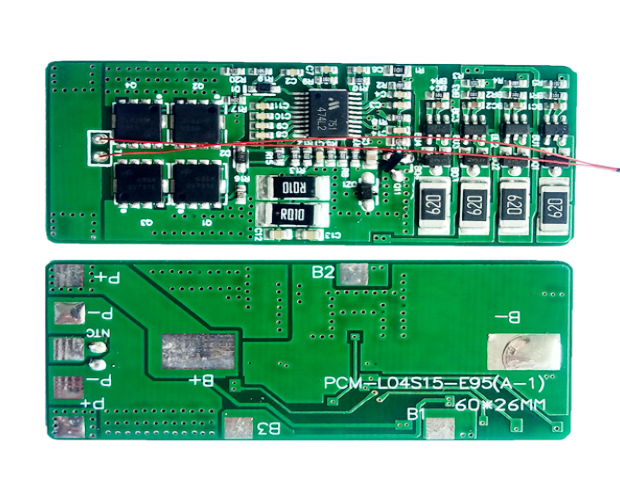 PCM-L04S15-E95  Smart BMS PCM for Li-Ion/Li-Po/LiFePO4 Battery with NTC