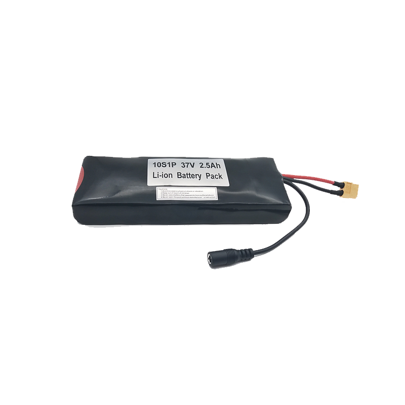 10S1P 37V 2.5Ah Li-ion Battery Pack 36V(10S)-44.4V(12S)