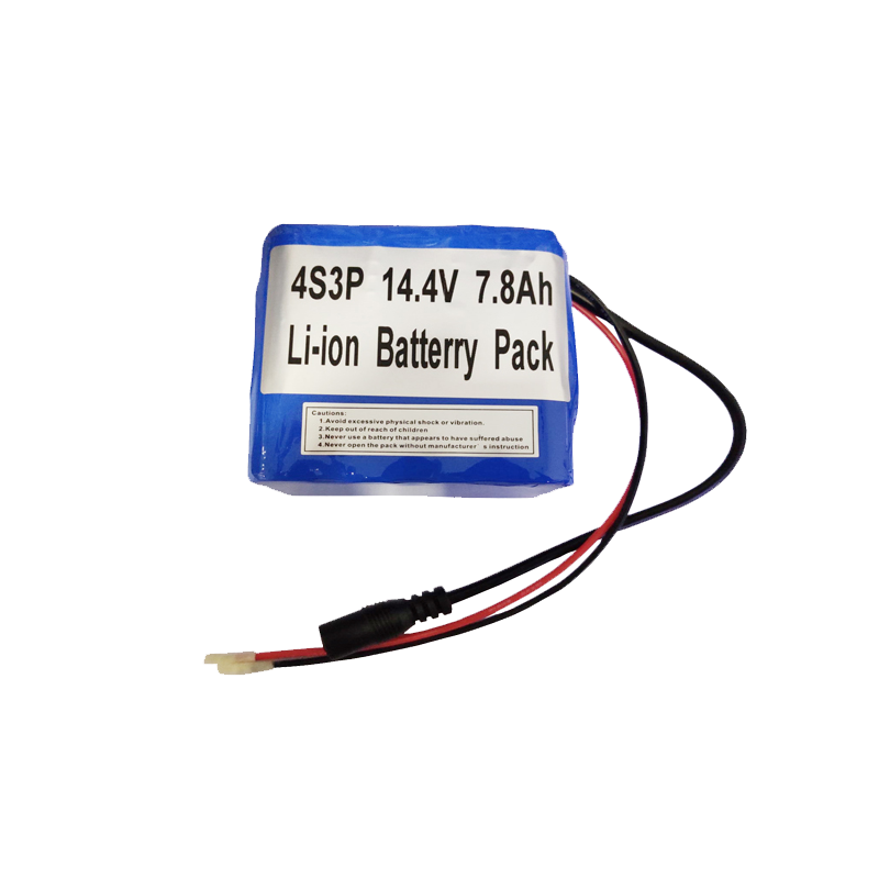 4S3P 14.4V 7.8Ah Li-ion Battery Pack 14.8V(4S)-22.2V(6S)