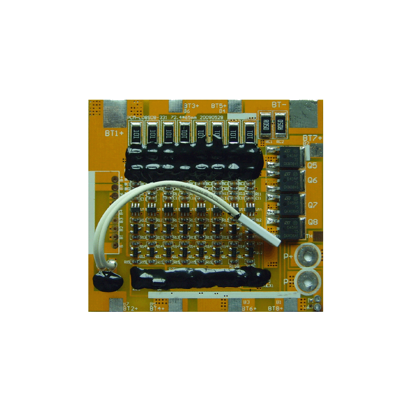 PCM-L08S08-331 Smart BMS PCM for Li-Ion/Li-Po/LiFePO4 Battery with Balance PCM for 5S-9S