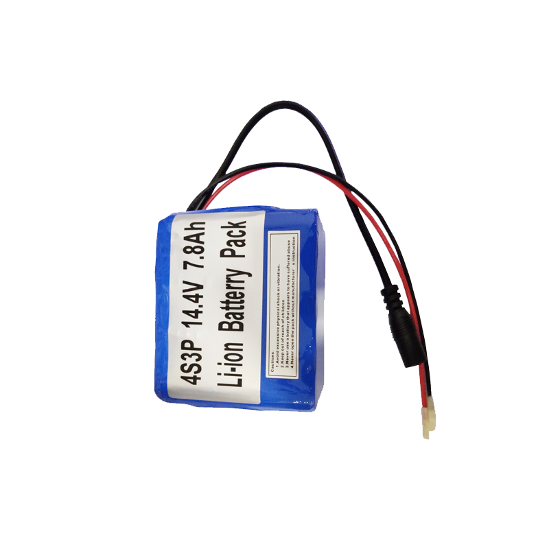 4S3P 14.4V 7.8Ah Li-ion Battery Pack 14.8V(4S)-22.2V(6S)