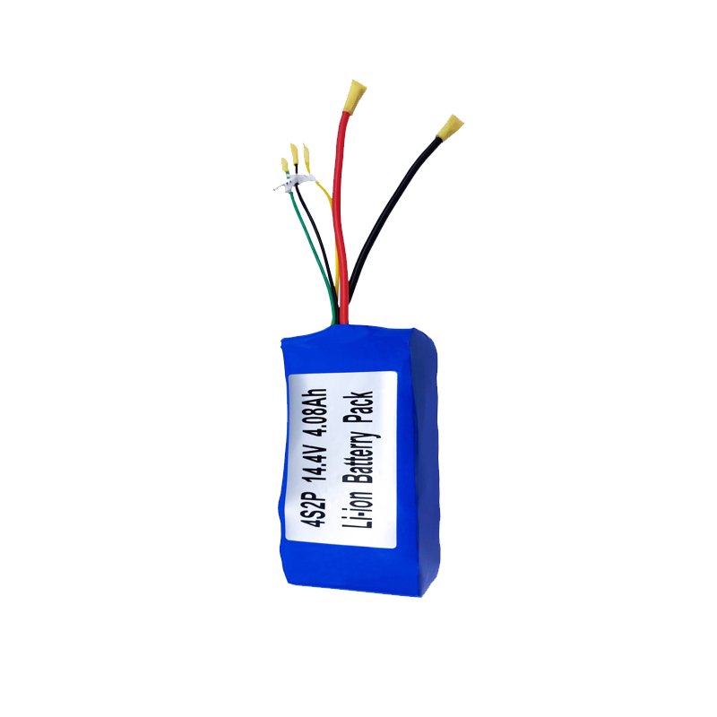 4S2P 14.4V 4.08Ah Li-ion Battery Pack 14.8V(4S)-22.2V(6S)