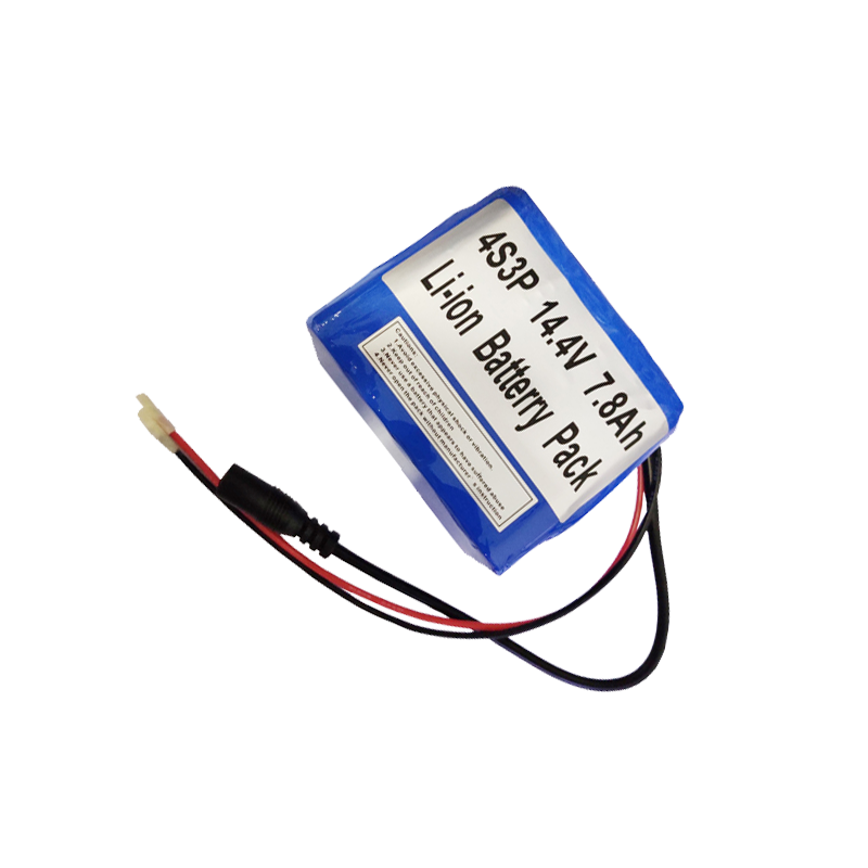 4S3P 14.4V 7.8Ah Li-ion Battery Pack 14.8V(4S)-22.2V(6S)