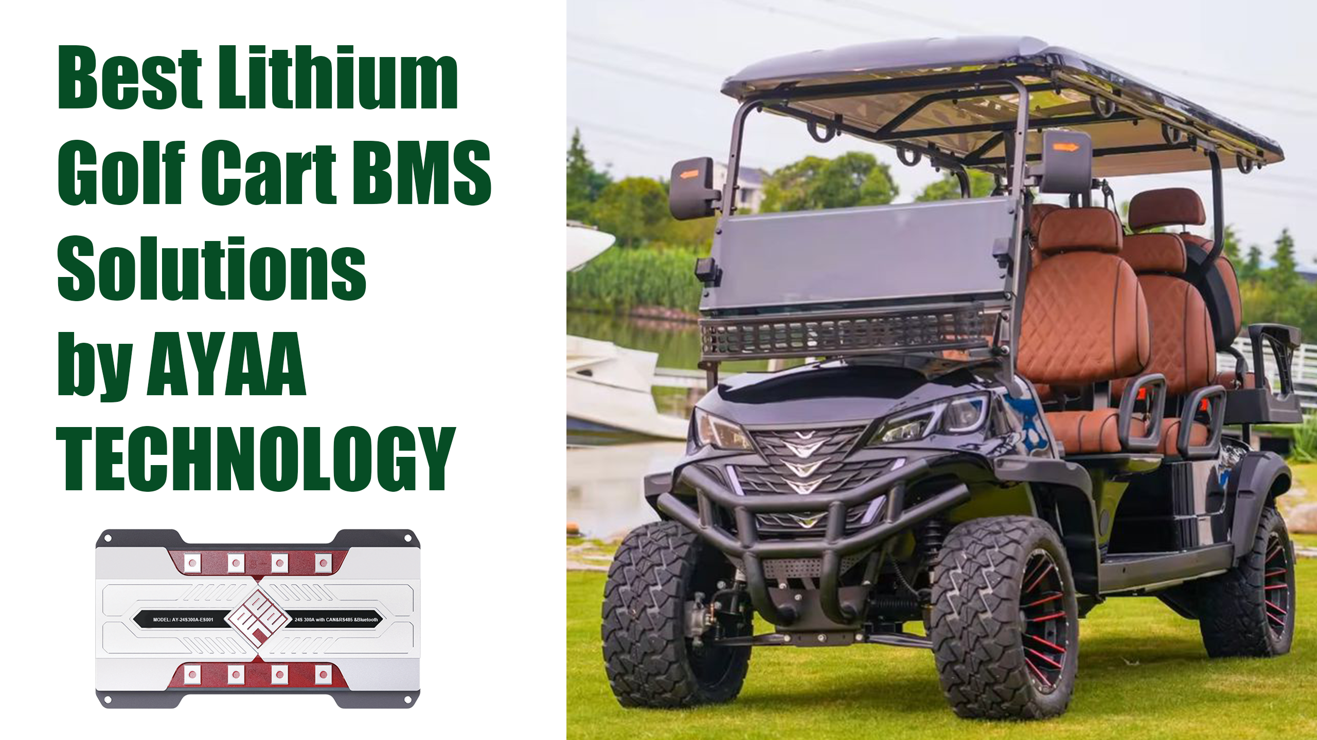 Best Lithium Golf Cart BMS Solutions by AYAA TECHNOLOGY
