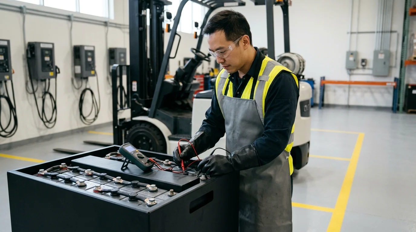 How to Test a Forklift Battery?